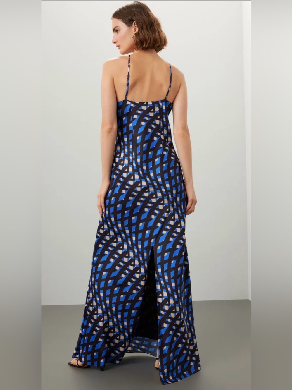 STAUD CUBISM DRESS - ARGYLE BLACK, SIZE L - Picture 3 of 16